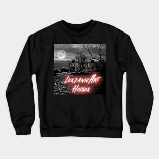 LukjanovArt Horror Scary Horror Stories Merch Crewneck Sweatshirt